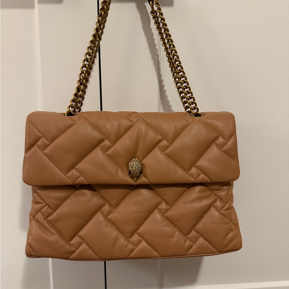 Kurt Geiger Brown Quilted Shoulder Bag